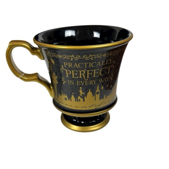 New Disney Parks Mary Poppins 60th Anniversary Ceramic Coffee Mug With Spoon - Picture 2 of 7